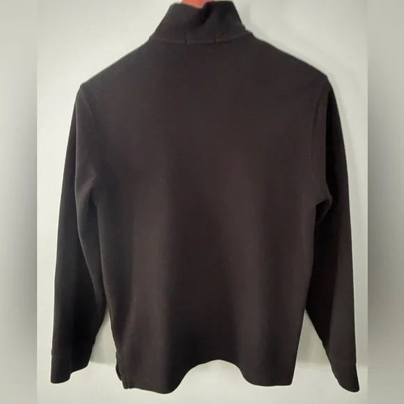 Polo Ralph Lauren Black Quarter Zip Pullover Sweater Size S - Picture 5 of 15